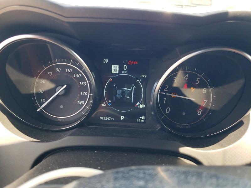 2020 Jaguar F-type VIN SAJD85FV4LCK67396 COPART salvage auction — FRONT END, FL - CERT OF TITLE SLVG REBUILDABLE, sold $12,200 on 2026-07-24 (photo 9)