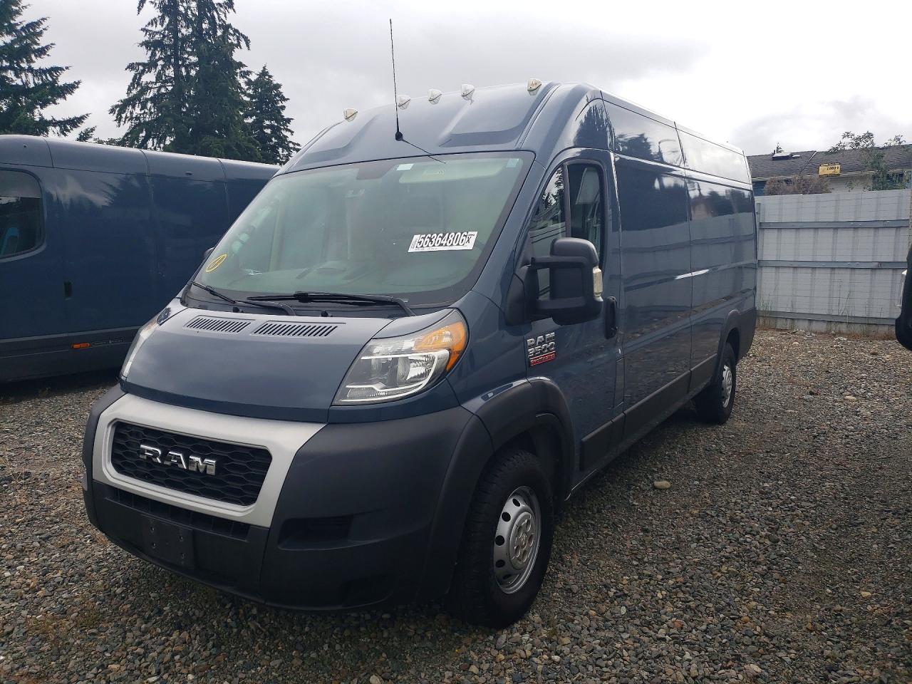 2021 Ram ProMaster 3500 VIN 3C6FRVJG7ME501268 — COPART salvage auction photo