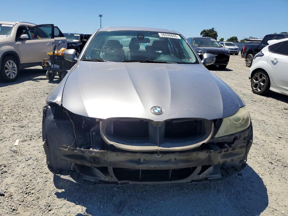 2009 BMW 3er VIN WBAPH57579NL78559 COPART salvage auction — FRONT END, Ca - Salvage Certificate, sold $350 on 2026-07-02 (photo 5)