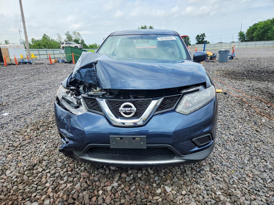 2016 Nissan Rogue VIN KNMAT2MV8GP615183 COPART salvage auction — FRONT END, Il - Salvage Certificate, sold $1,400 on 2026-07-20 (photo 5)