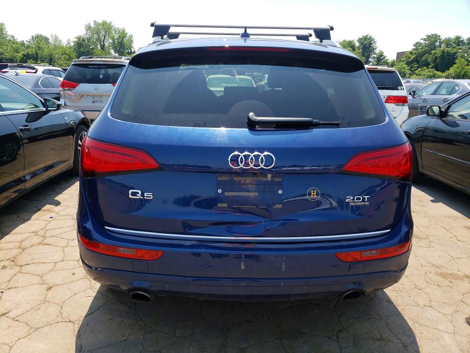 2016 Audi Q5 VIN WA1L2AFPXGA078916 COPART salvage auction — REAR END, Ct - Certificate Of Title, sold $3,300 on 2026-07-10 (photo 6)