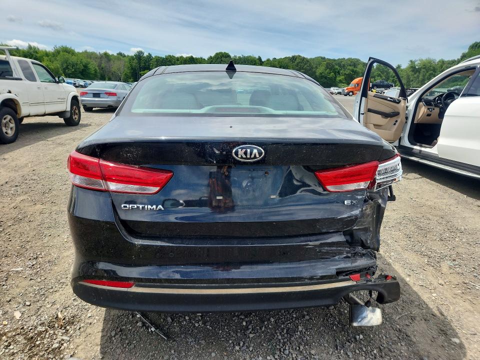 2016 Kia Optima VIN 5XXGU4L39GG068158 COPART salvage auction — REAR END, Ma - Cert Of Title-Reconstrctd Coll, sold $650 on 2026-07-29 (photo 6)