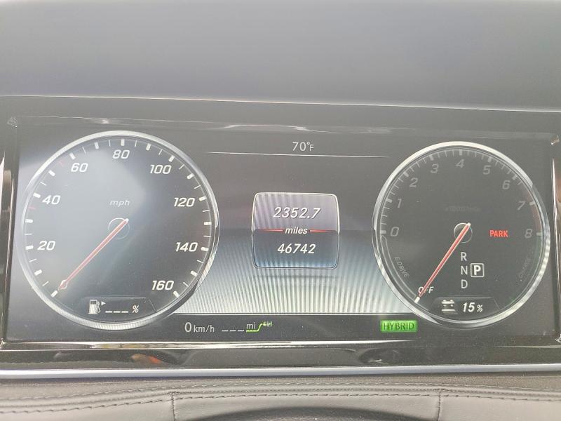 2016 Mercedes-benz S-klasse VIN WDDUG6DB4GA245678 COPART salvage auction — FRONT END, CA - SALVAGE CERTIFICATE, sold $5,700 on 2026-07-28 (photo 9)