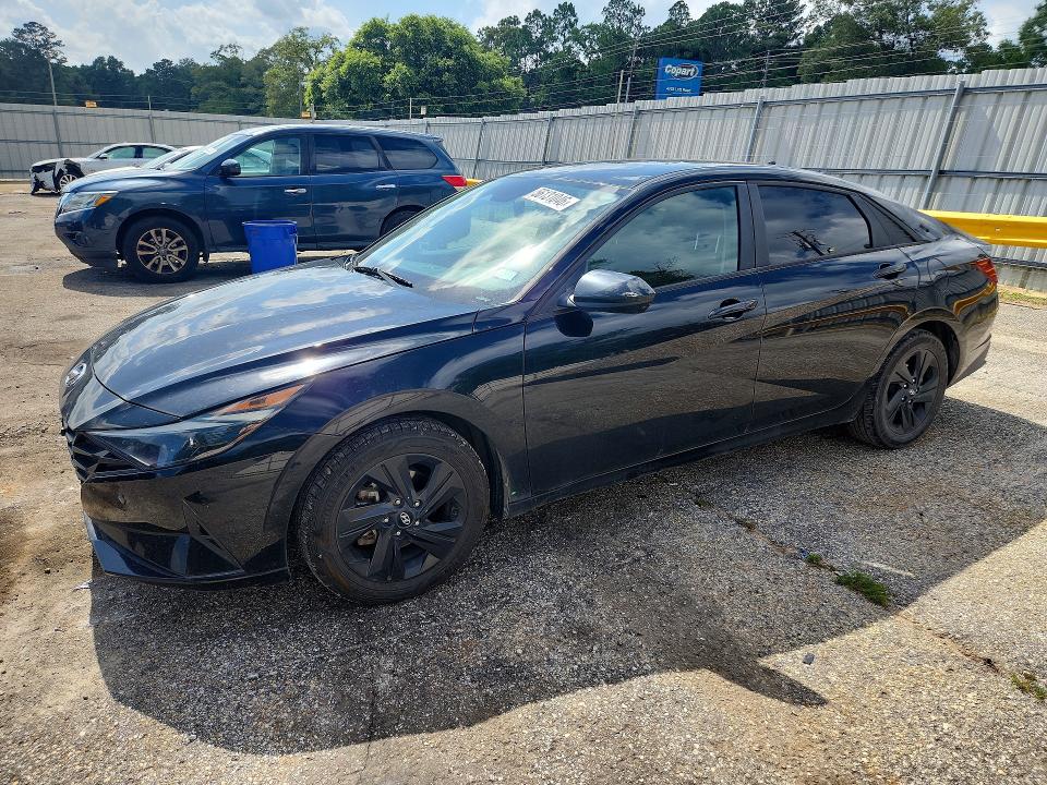 2022 Hyundai Elantra VIN KMHLM4AG3NU224637 COPART salvage auction — HAIL, Al - Cert Of Title-Salvage Title, sold $4,250 on 2026-07-20 (photo 1)