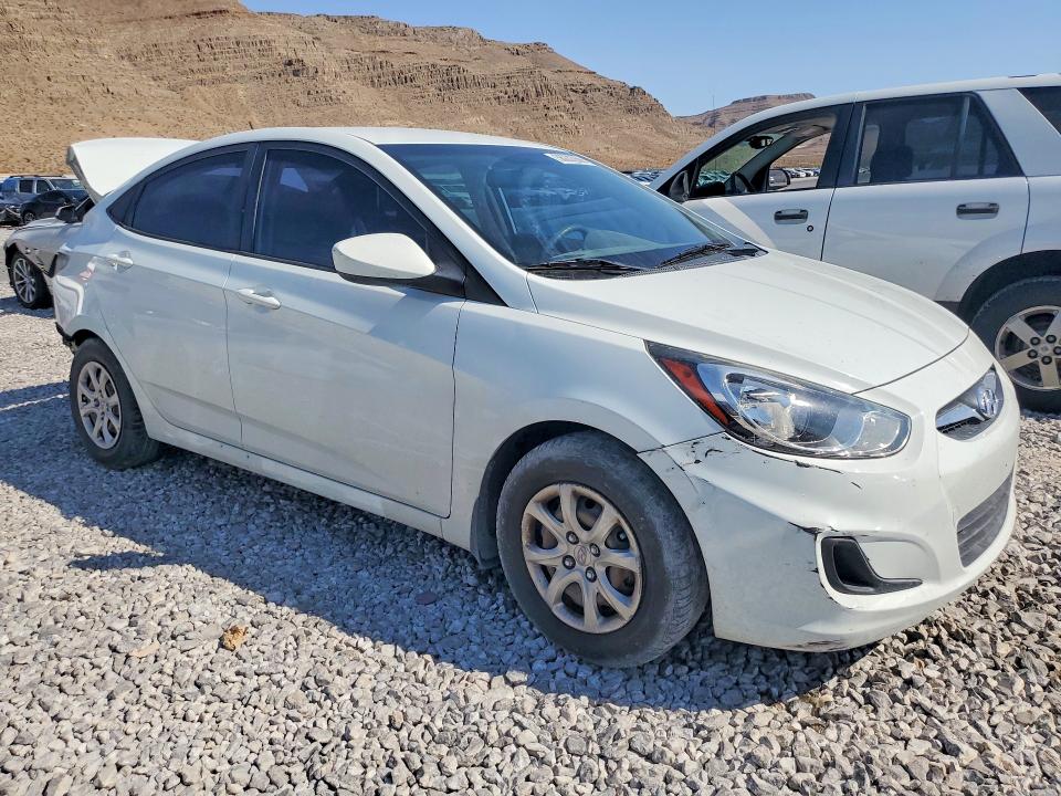 2012 Hyundai Accent VIN KMHCT4AE8CU116223 COPART salvage auction — REAR END, Nv - Salvage Title, sold $575 on 2026-07-06 (photo 4)