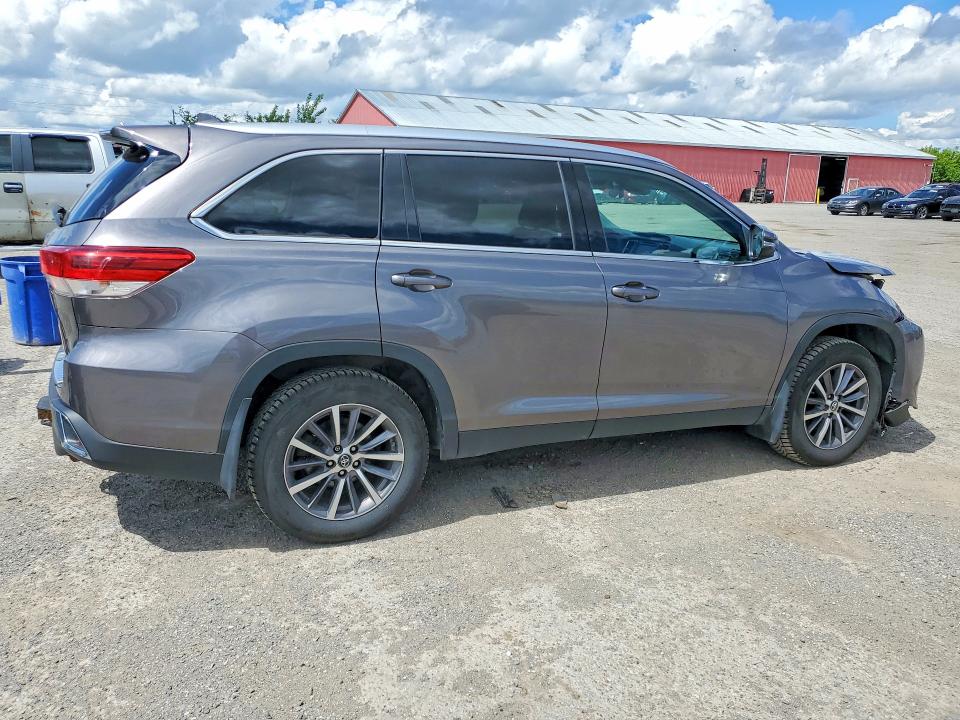 2019 Toyota Highlander VIN 5TDJZRFH7KS592721 COPART salvage auction — FRONT END, On - Permit Salvage, sold $6,200 on 2026-07-16 (photo 3)