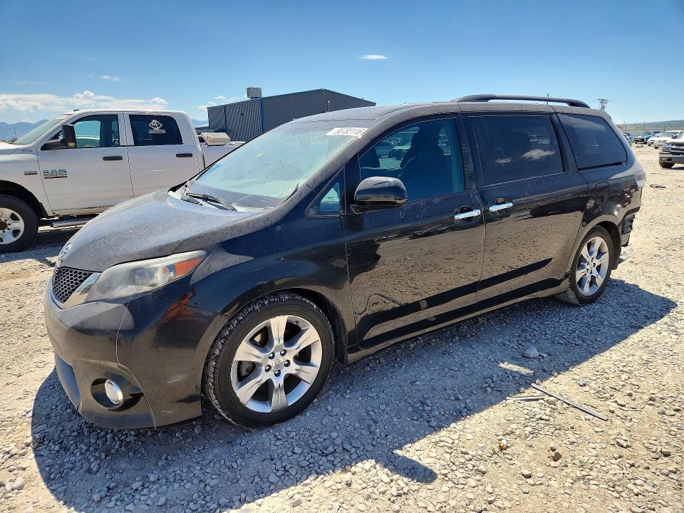 2013 Toyota Sienna VIN 5TDXK3DC4DS309066 COPART salvage auction — REAR END, Ut - Salvage Certificate, sold $2,250 on 2026-07-31 (photo 1)
