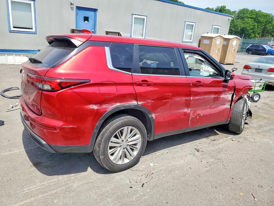 2024 Mitsubishi Outlander VIN JA4J4UA83RZ026292 COPART salvage auction — FRONT END, Pa - Certificate Of Salvage, sold $4,950 on 2026-07-08 (photo 3)