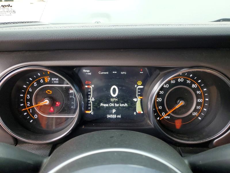 2023 Jeep Gladiator VIN 1C6JJTBG6PL521074 COPART salvage auction — FRONT END, Ok - Cert Of Title-Salvage, sold $21,900 on 2026-09-22 (photo 9)