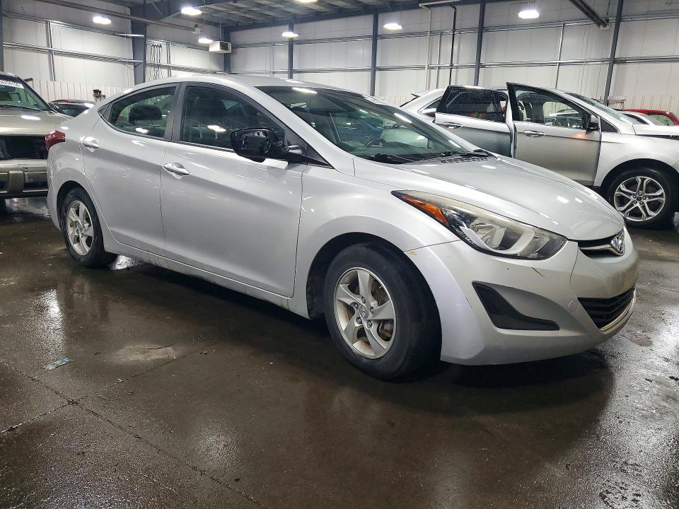 2014 Hyundai VIN KMHDH4AE9EU087047 COPART salvage auction — VANDALISM, Mn - Cert Of Title-Prior Salvage, sold $375 on 2026-07-21 (photo 4)
