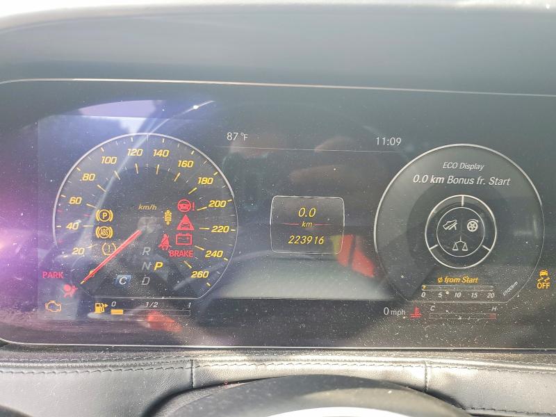 2019 Mercedes-benz S-klasse VIN WDDUG8GBXKA490467 COPART salvage auction — MECHANICAL, Ga - Certificate Of Title, sold $18,300 on 2026-07-28 (photo 9)