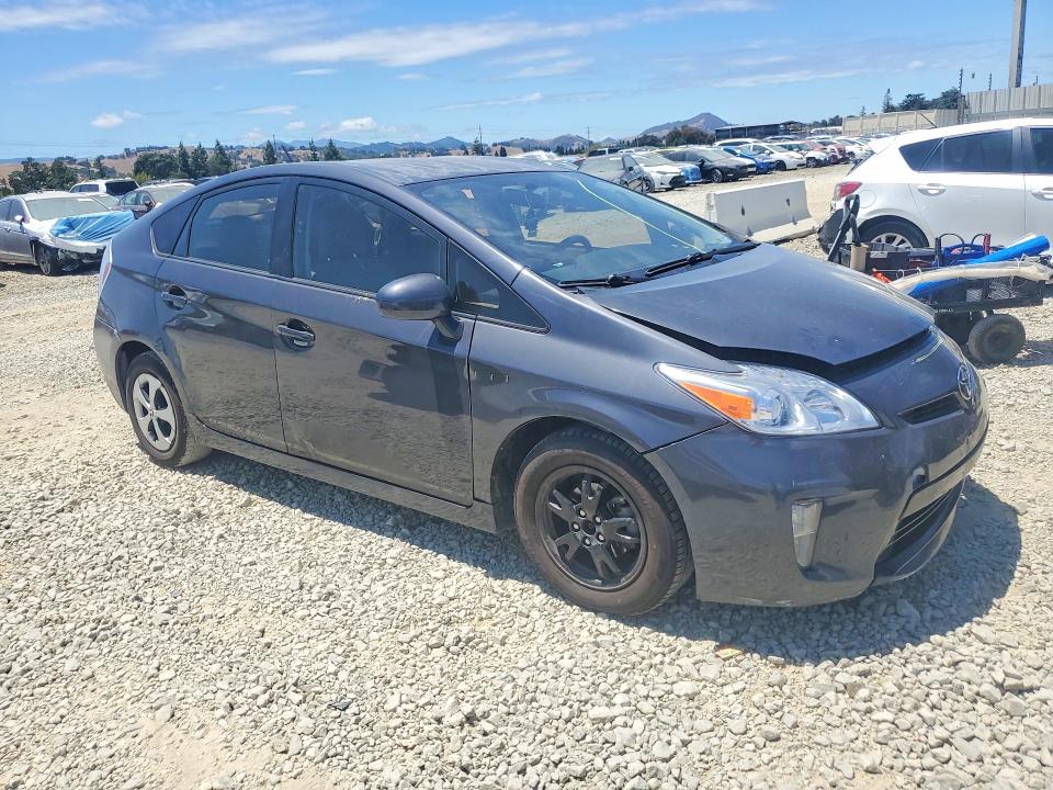 2013 Toyota Prius VIN JTDKN3DU0D5608733 COPART salvage auction — FRONT END, Ca - Salvage Certificate, sold $60 on 2026-07-28 (photo 4)