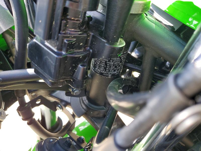 2023 Kawasaki Ninja VIN JKAEXKH10PDAM5451 COPART salvage auction — FRONT END, Nh - Cert Of Title-Salvage, sold $550 on 2026-07-16 (photo 9)