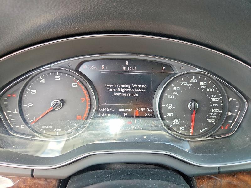 2020 Audi Q5 VIN WA1ANAFY0L2058993 COPART salvage auction — WATER/FLOOD, Tx - Salvage Title-Flood Damage, sold $7,800 on 2026-07-23 (photo 9)