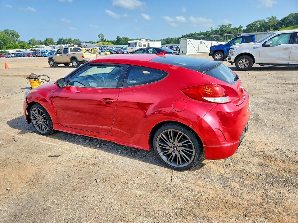 2013 Hyundai Veloster VIN KMHTC6AD3DU138442 COPART salvage auction — FRONT END, Wi - Junked Vehicle Bill Of Sale, sold $425 on 2026-07-14 (photo 2)