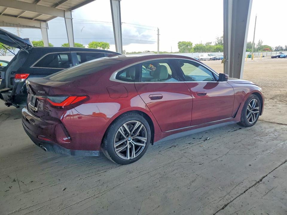 2024 BMW 4er VIN WBA73AV09RFS17378 COPART salvage auction — WATER/FLOOD, Pa - Cert Of Salvage-W=Flood Veh, sold $15,700 on 2026-08-05 (photo 3)