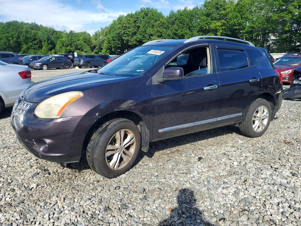 2012 Nissan Rogue VIN JN8AS5MV0CW383817 COPART salvage auction — REAR END, Ma - Cert Of Title-Reconstrctd Coll, sold $400 on 2026-07-09 (photo 1)