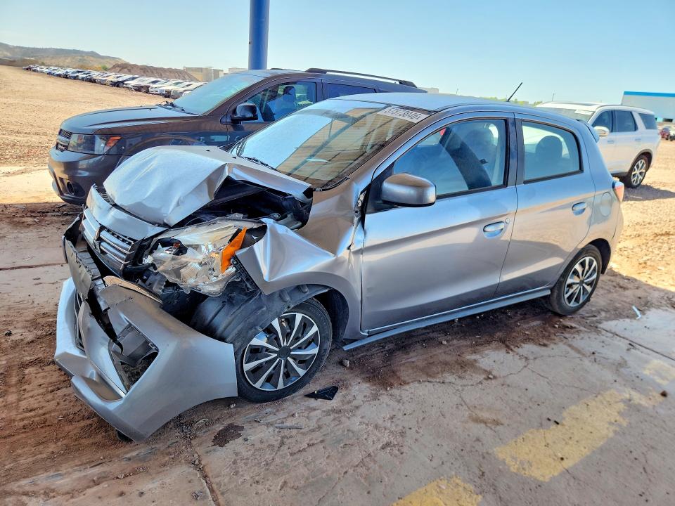 2021 Mitsubishi VIN ML32AUHJ0MH007678 COPART salvage auction — FRONT END, Az - Cert Of Title - Salvage, sold $1,800 on 2026-07-14 (photo 1)