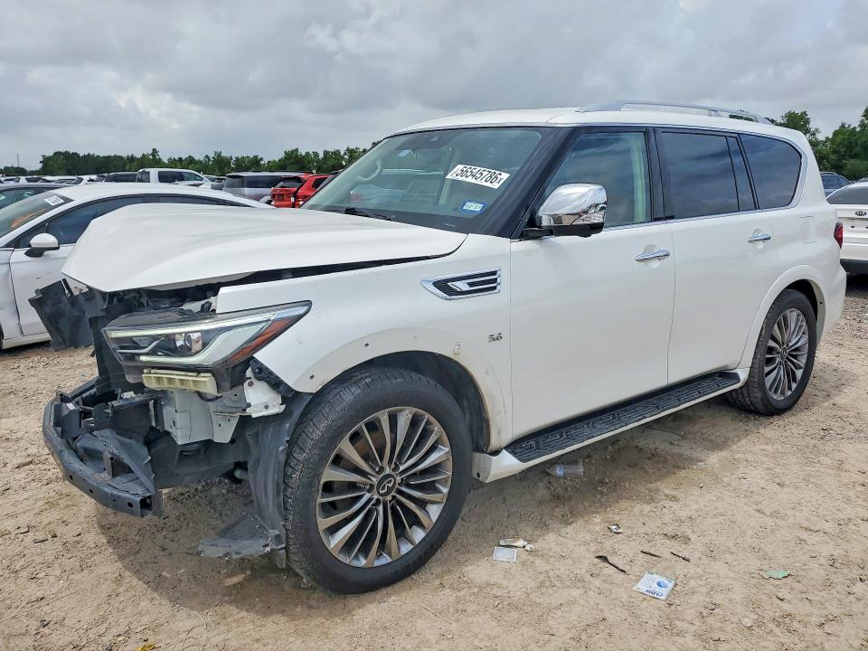2019 Infiniti Qx80 VIN JN8AZ2NE7K9231507 COPART salvage auction — FRONT END, Tx - Nonrepairable Title, sold $4,650 on 2026-07-10 (photo 1)