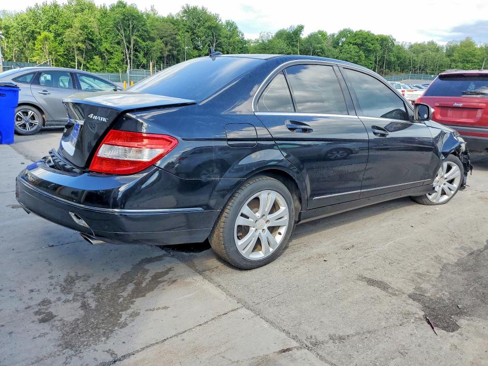 2009 Mercedes-benz C class VIN WDDGF81X49F208096 COPART salvage auction — REAR END, PA - CERT OF SALV-R=RECONSTRUCTED, sold $2 on 2026-07-29 (photo 3)