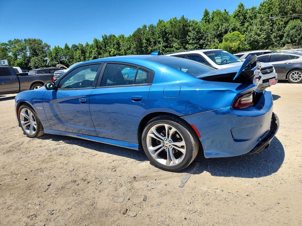 2021 Dodge Charger VIN 2C3CDXCT7MH565058 COPART salvage auction — REAR END, Va - Cert Of Title - Salvage, sold $5,800 on 2026-08-10 (photo 2)