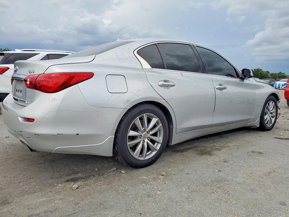 2015 Infiniti Q50 VIN JN1BV7AP9FM344915 COPART salvage auction — FRONT END, FL - CERT OF TITLE SLVG REBUILDABLE, sold $975 on 2026-07-02 (photo 3)