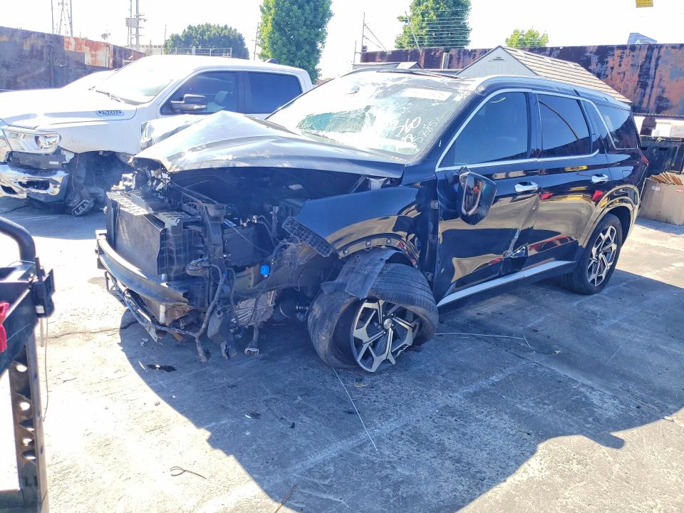 2022 Hyundai Palisade VIN KM8R74HE4NU357851 COPART salvage auction — FRONT END, Az - Dis/Dlr/Exp Only Salvage Title, sold $3,850 on 2026-07-29 (photo 1)