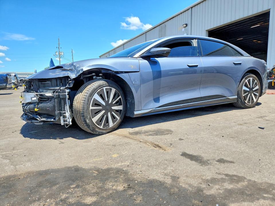 2023 Lucid Air VIN 50EA1PFA1PA009350 COPART salvage auction — FRONT END, FL - CERT OF TITLE SLVG REBUILDABLE, sold $4,550 on 2026-07-29 (photo 1)