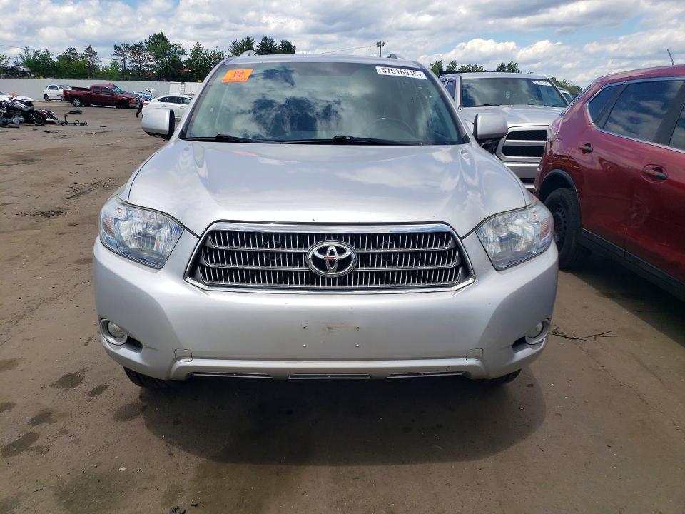 2010 Toyota Highlander VIN JTEJW3EH1A2045744 COPART salvage auction — FRONT END, Ct - Certificate Of Title, sold $1,050 on 2026-07-14 (photo 5)