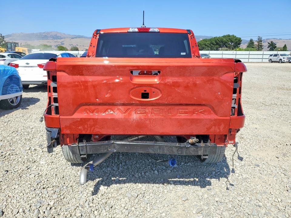 2024 Ford Maverick VIN 3FTTW8A96RRA61230 COPART salvage auction — REAR END, Ca - Salvage Certificate, sold $9,000 on 2026-07-09 (photo 6)