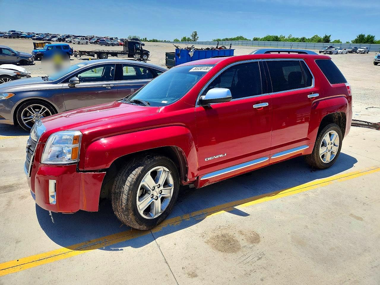 2015 GMC Terrain VIN 2GKALUEKXF6360426 COPART salvage auction — Front End, KY - CERT OF TITLE-SALVAGE, sold $775 on 2026-07-09 (photo 1)