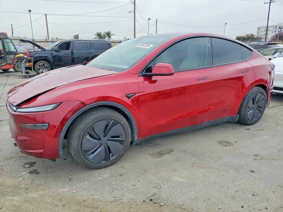 2026 Tesla Model y VIN 7SAYGDEE8TF431706 COPART salvage auction — FRONT END, Tx - Dis/Dlr/Exp Only Salvage Title, sold $15,500 on 2026-07-27 (photo 1)