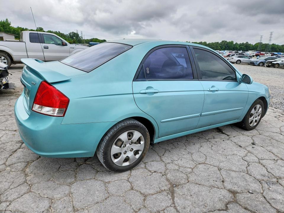 2007 Kia Spectra VIN KNAFE121875480208 COPART salvage auction — SIDE, Tn - Salvage Certificate, sold $700 on 2026-07-28 (photo 3)