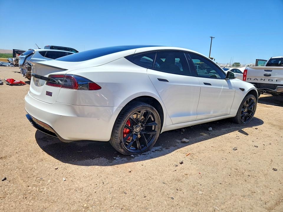 2021 Tesla Model s VIN 5YJSA1E61MF442799 COPART salvage auction — FRONT END, Nm - Cert Of Title-Salvage, sold $17,300 on 2026-07-16 (photo 3)