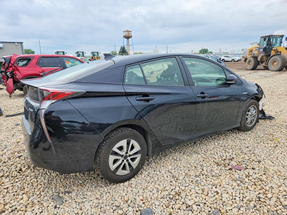 2018 Toyota Prius VIN JTDKARFU9J3551032 COPART salvage auction — FRONT END, Il - Salvage Certificate, sold $2,700 on 2026-07-31 (photo 3)