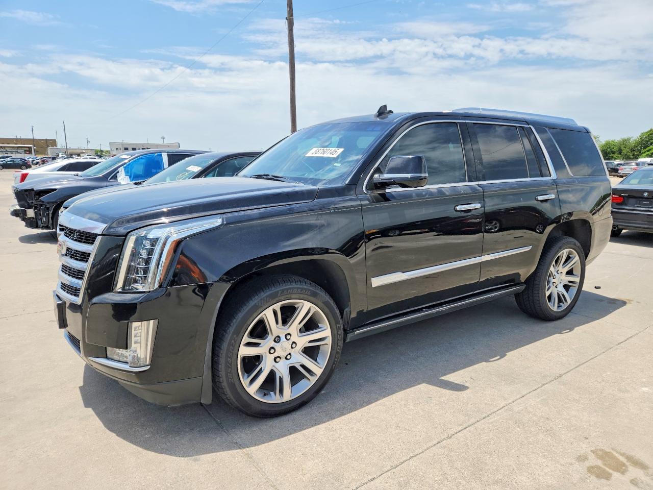 2016 Cadillac Escalade VIN 1GYS4CKJ9GR143873 COPART salvage auction — Front End, Sv - Salvage Title, sold $9,400 on 2026-07-09 (photo 1)