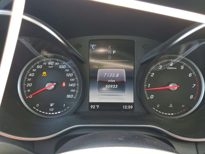 2018 Mercedes-benz C-klasse VIN WDDWJ4JB1JF664231 COPART salvage auction — REAR END, Ca - Salvage Certificate, sold $8,500 on 2026-08-04 (photo 9)