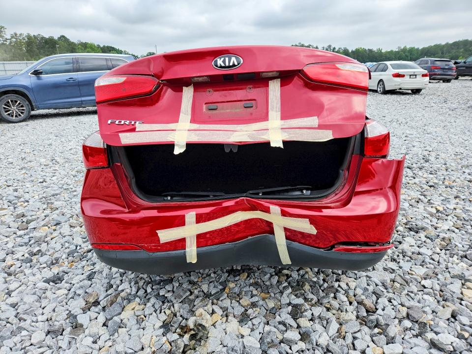 2016 Kia Forte VIN KNAFK4A64G5482237 COPART salvage auction — REAR END, GA - CERT OF TITLE-SALVAGE, sold $1,200 on 2026-07-30 (photo 6)