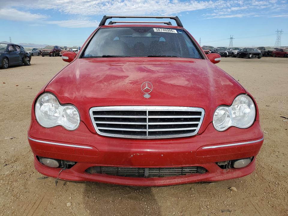 2005 Mercedes-benz C class VIN WDBRF40J35F713063 COPART salvage auction — REAR END, Ca - Salvage Certificate, sold $525 on 2026-07-06 (photo 5)