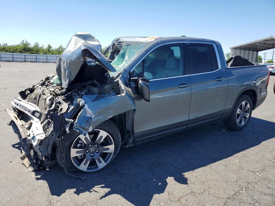2017 Honda Ridgeline VIN 5FPYK2F66HB002392 COPART salvage auction — FRONT END, CA - SALVAGE CERTIFICATE, sold $675 on 2026-07-02 (photo 1)