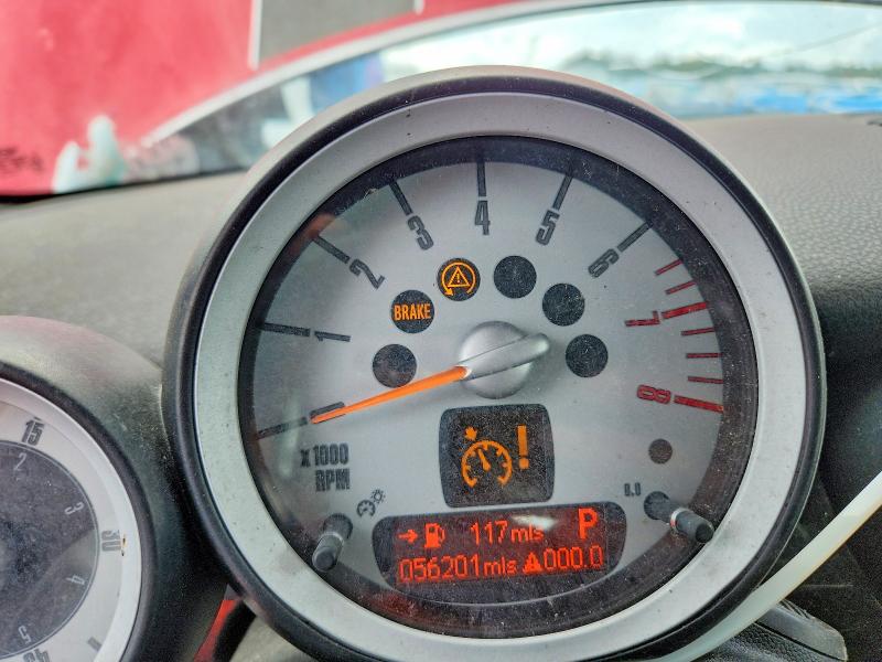 2010 Mini Cooper VIN WMWMS3C51ATY08889 COPART salvage auction — STRIPPED, Fl - Cert Of Title-Slvg Rebld Flood, sold $475 on 2026-07-22 (photo 9)