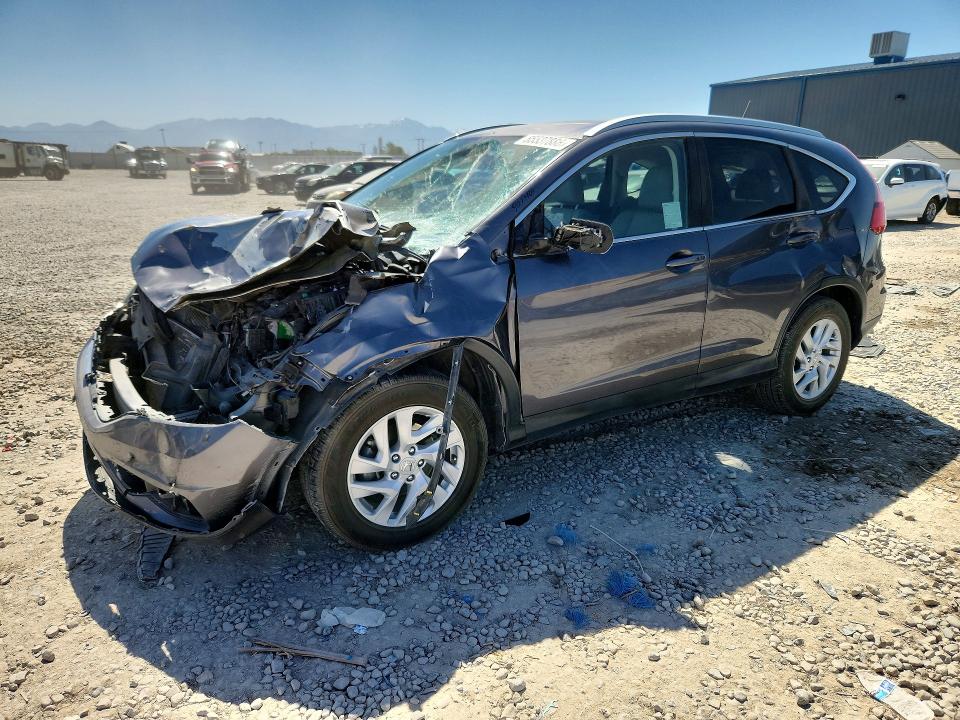 2016 Honda Cr-v VIN 2HKRM3H74GH514008 COPART salvage auction — FRONT END, Ut - Salvage Certificate, sold $1,350 on 2026-08-21 (photo 1)