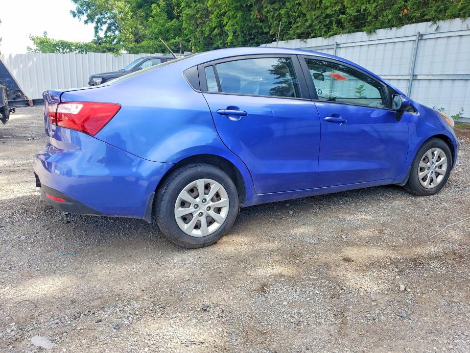 2014 Kia Rio VIN KNADM4A31E6368615 COPART salvage auction — SIDE, On - Permit Irrepairable, sold $425 on 2026-07-09 (photo 3)