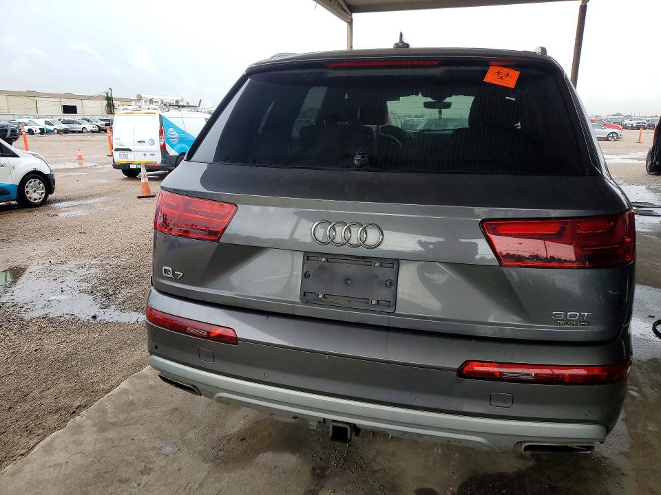 2018 Audi Q7 VIN WA1LAAF76JD050099 COPART salvage auction — MECHANICAL, Tx - Certificate Of Title, sold $1,400 on 2026-07-14 (photo 6)
