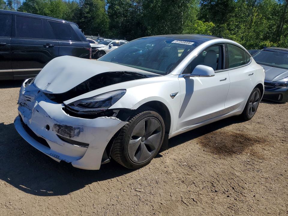 2019 Tesla Model 3 VIN 5YJ3E1EA0KF419315 COPART salvage auction — FRONT END, On - Permit Salvage, sold $3,550 on 2026-07-02 (photo 1)
