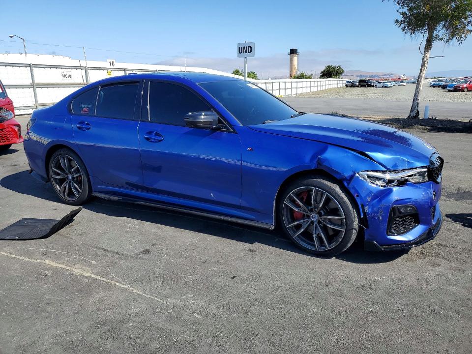 2022 BMW VIN WBA5U9C09NFL70780 COPART salvage auction — FRONT END, Ca - Salvage Certificate, sold $6,500 on 2026-07-27 (photo 4)
