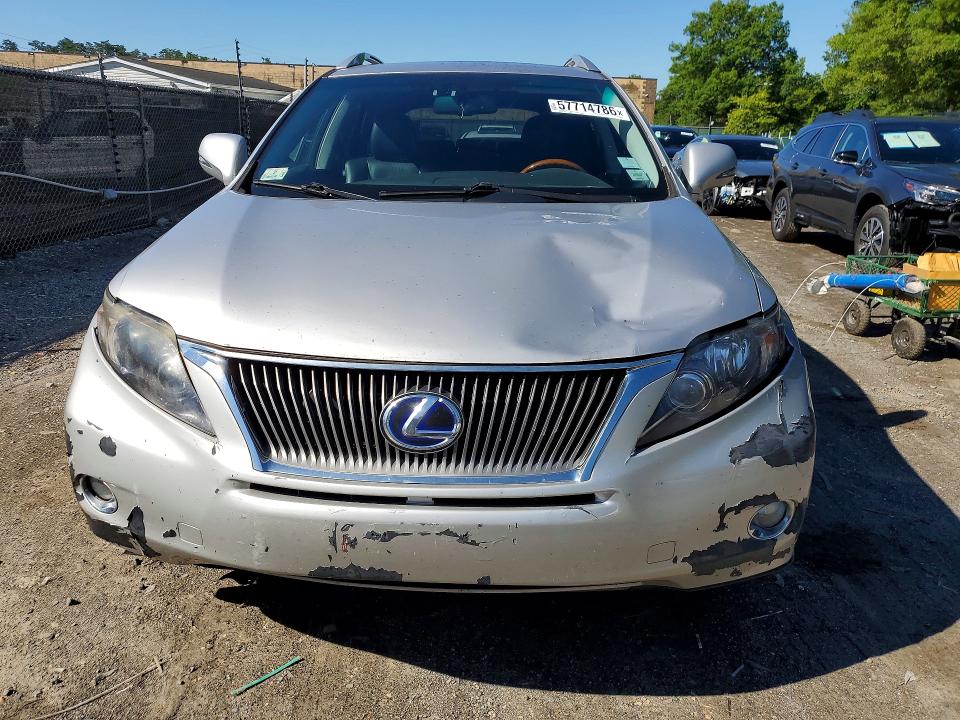 2010 Lexus Rx VIN JTJBC1BA3A2028101 COPART salvage auction — FRONT END, Ga - Certificate Of Title, sold $2,850 on 2026-07-09 (photo 5)