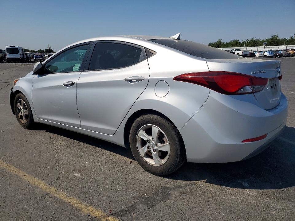 2014 Hyundai VIN 5NPDH4AE9EH464071 COPART salvage auction — FRONT END, Ca - Salvage Certificate, sold $925 on 2026-07-23 (photo 2)