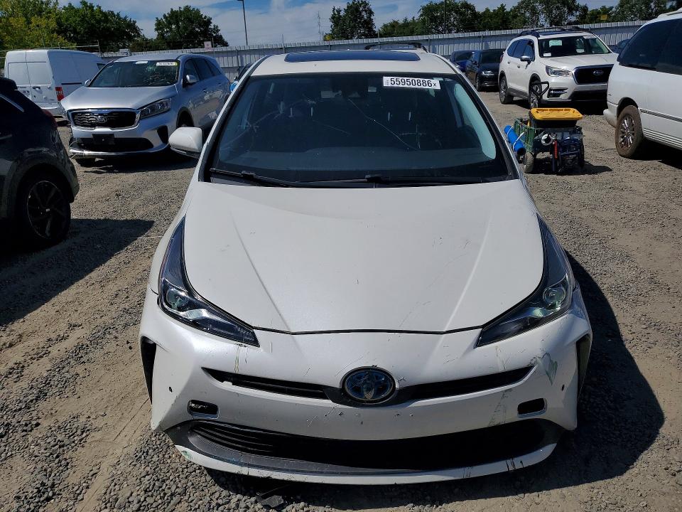 2019 Toyota Prius VIN JTDKARFU1K3101361 COPART salvage auction — FRONT END, Ca - Salvage Certificate, sold $8,200 on 2026-07-02 (photo 5)