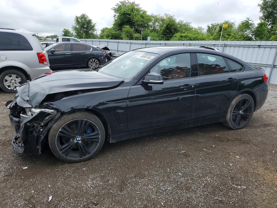 2016 BMW 4 series VIN WBA4C9C57GG141537 COPART salvage auction — FRONT END, On - Permit Salvage, sold $2,750 on 2026-07-14 (photo 1)